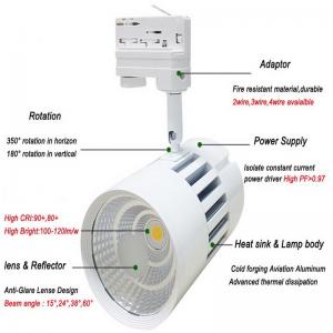 2 3 4 cables 20W 30W 40W 50W adaptador magnético de la MAZORCA LED Track Light Spot